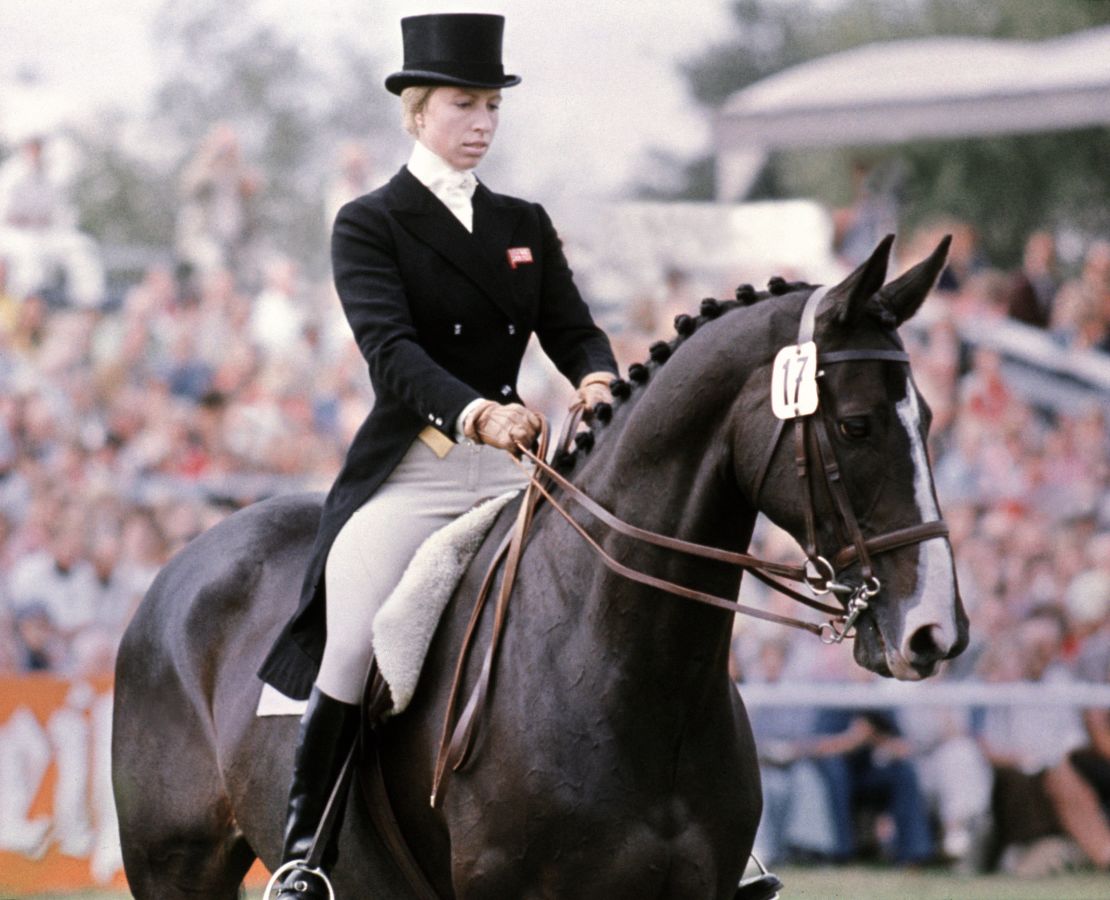 Britain's Princess Anne competing in the 1970s.