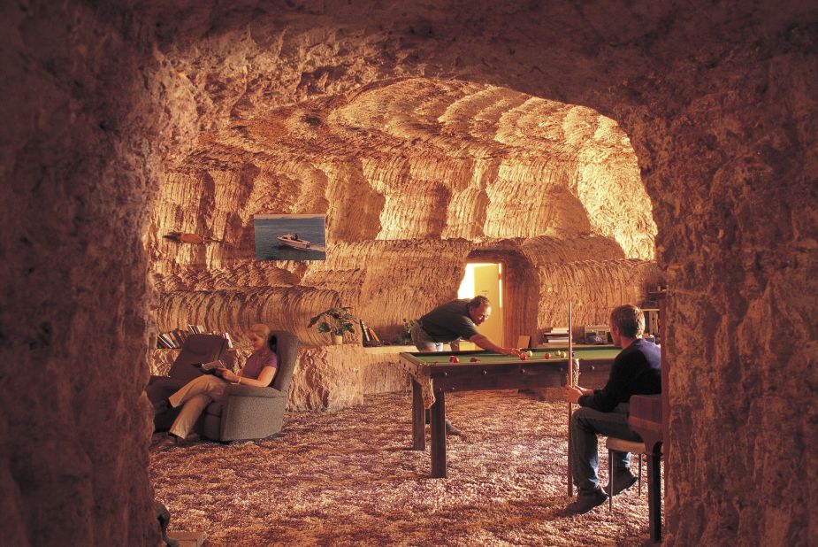 Most residents of this South Australian town live underground, to escape the blazing outback heat. There are subterranean shops, a hotel and a restaurant.