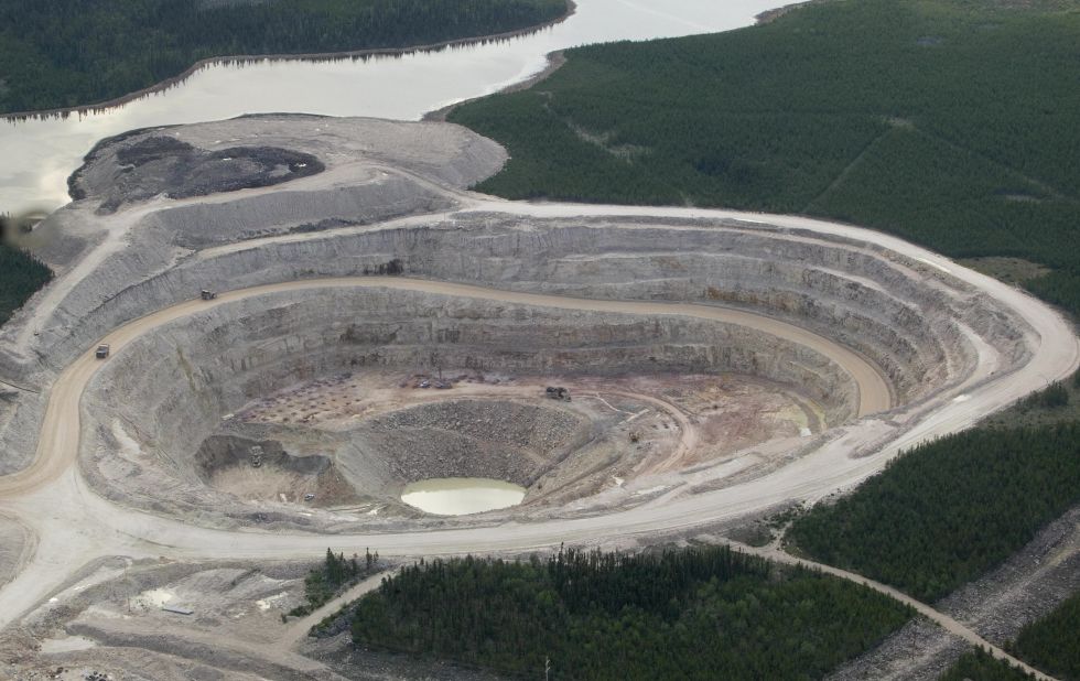 Uranium, a partially radioactive metal found throughout the Earth's crust, is excavated from underground or open-cast mines.