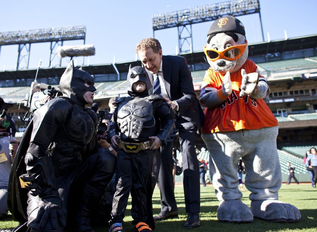 Leukemia survivor Miles Scott, 5, is probably one of the <a href="http://www.cnn.com/video/?/video/us/2013/11/15/dnt-simon-batkid-dream-gotham-city-rescue.cnn">best known child superhero fans</a>. His nickname is "BatKid" and last year, the Make-A-Wish foundation turned San Francisco into Gotham City for a day to fulfill Scott's wish of bringing BatKid to life.