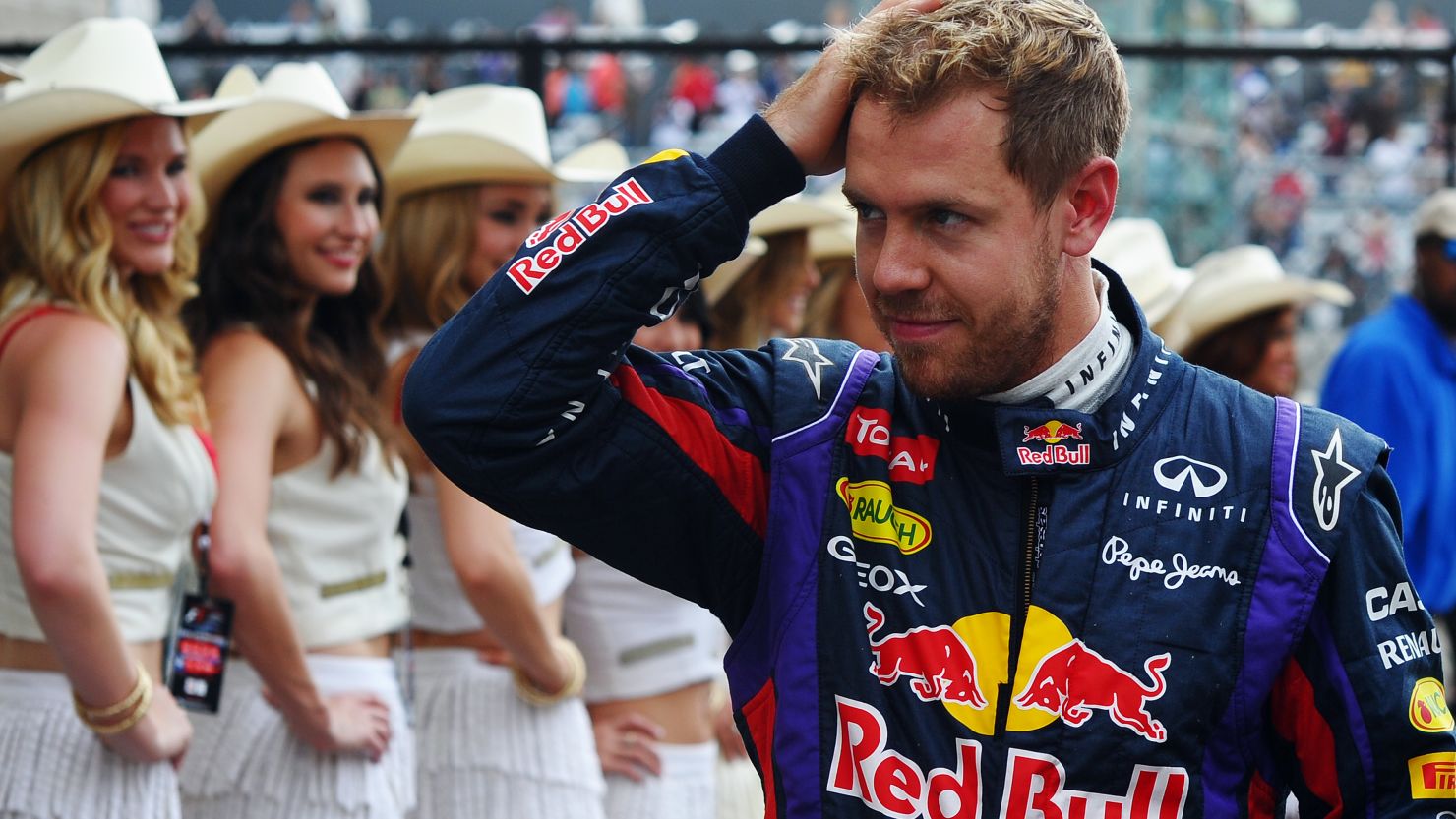 Sebastian Vettel takes the plaudits after claiming pole for the United States Grand Prix in Texas.