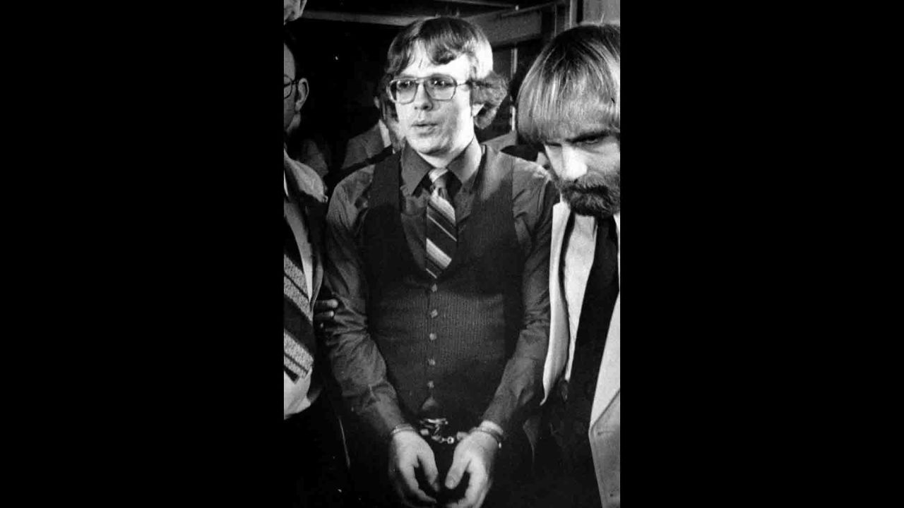 Franklin shown following a murder conviction in Salt Lake City in 1981.