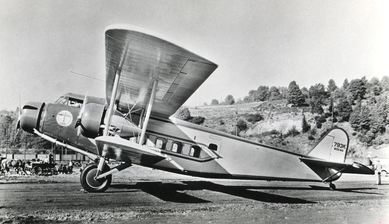 Built in 1928, the Model 80 was America's first airliner designed to transport passengers on a scheduled service. It had room for three crew, 18 passengers and 408 kilograms of cargo. The fuselage was covered in fabric. Pilots accustomed to open-air cockpits complained about the enclosed flight deck. Cost: $140,000.