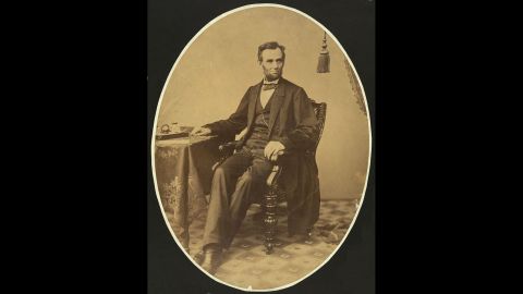 Lincoln poses for a photograph on November 8, 1863, days before he delivered the famous speech.