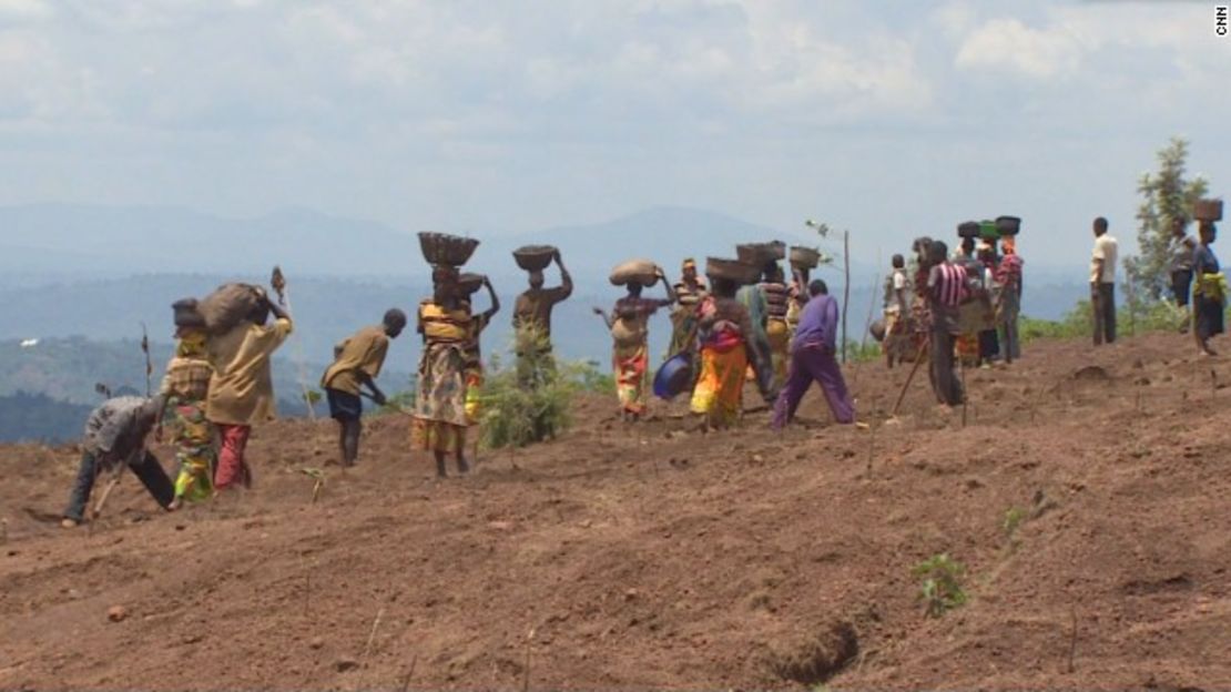 Burundian coffee farmers.