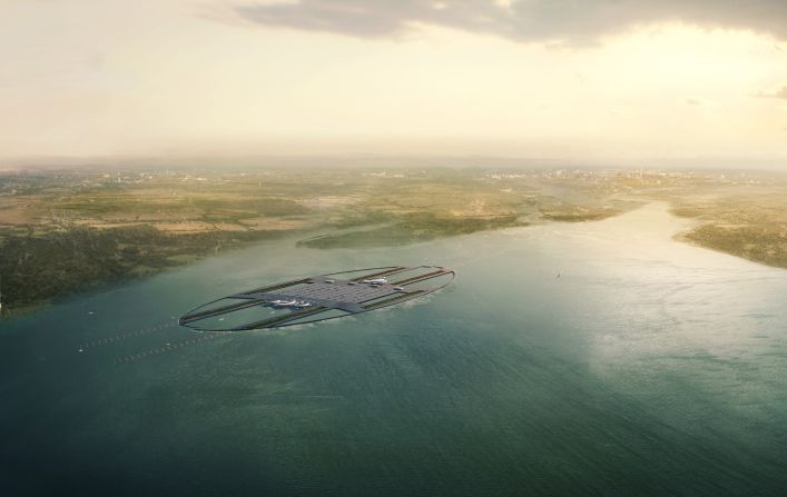 The proposed airport on an artificial island in the Thames estuary would increase London's stretched passenger capacity while adding little noise pollution, planners say. 