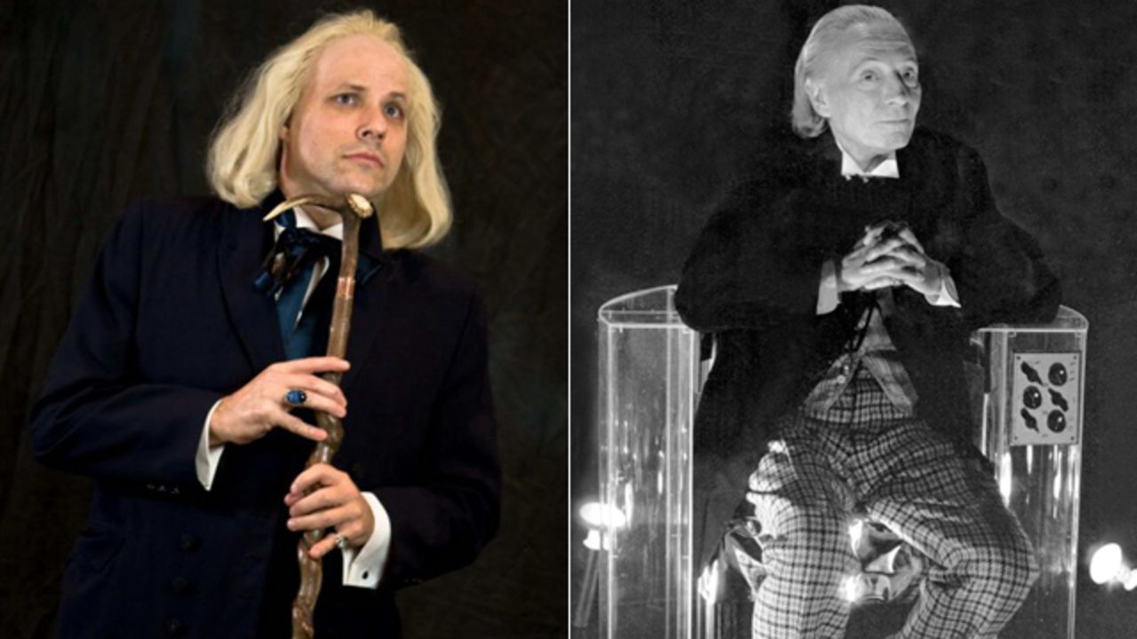 For 50 years, "Doctor Who" has thrilled TV viewers with the science fiction exploits of one alien with two hearts and (thus far) a dozen different faces. Fans have been dressing up as  -- cosplaying -- their favorite Doctors for decades. Here, Scott Sebring, left, portrays William Hartnell's First Doctor.
