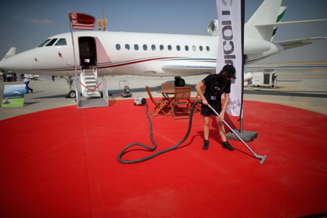 Rolling out the red carpet: Private jet companies give their clients the real royal treatment. 