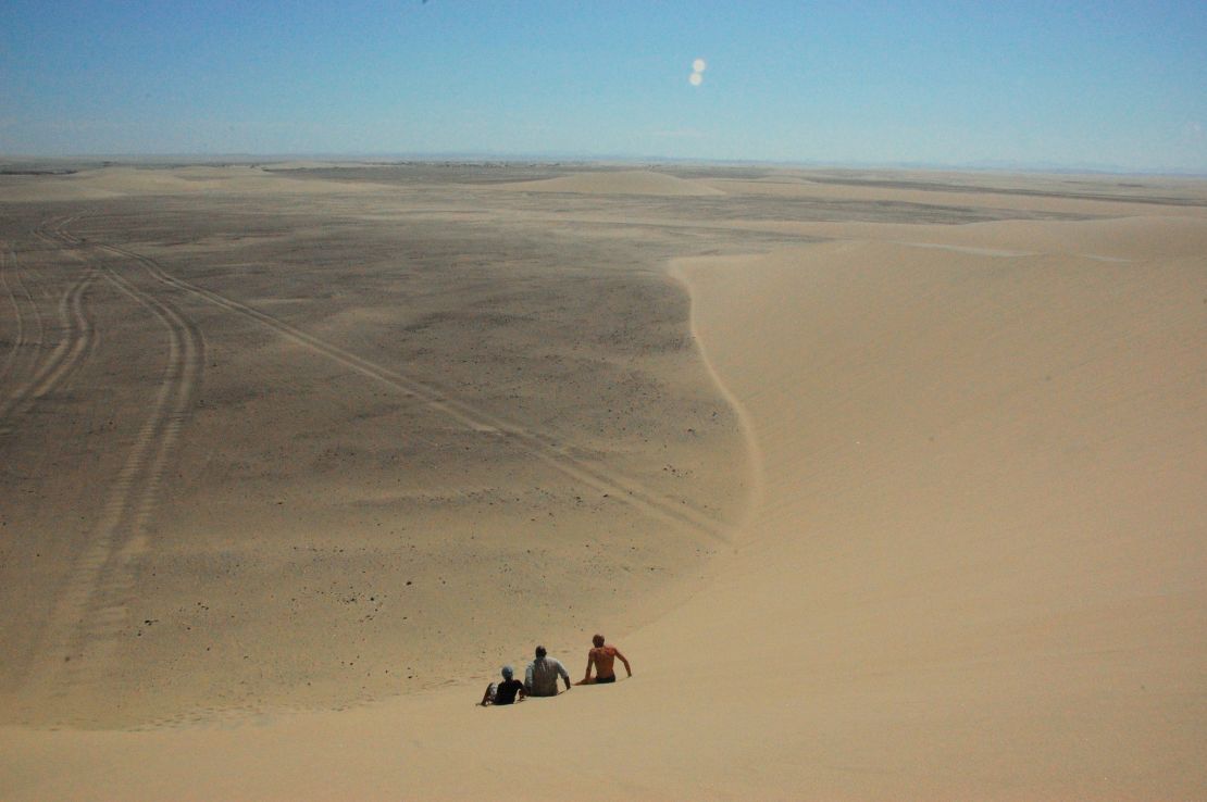 The "Roaring" dunes provide sound effects as you toboggan down.