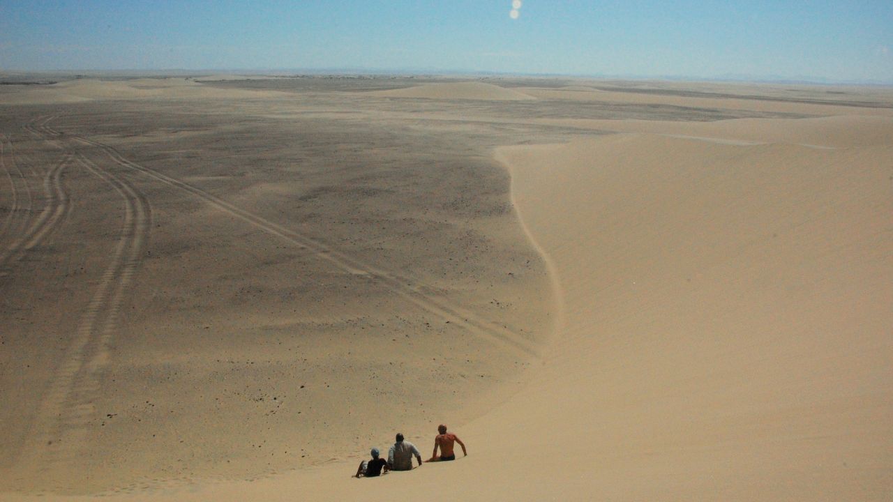 The "Roaring" dunes provide sound effects as you toboggan down.