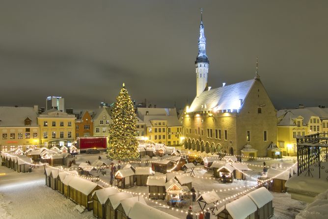 With its narrow streets, medieval buildings and quaint Christmas markets, the city of Tallinn resembles a scene from a Christmas card. The Christmas market in the Town Hall Square is one of Europe's prettiest. <strong>More: </strong><a ><strong>8 top Christmas markets in Europe </strong></a>