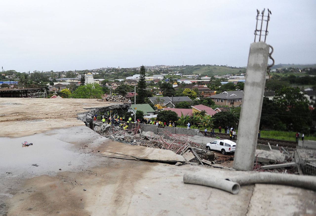 A building in Tongaat, South Africa, collapsed on Tuesday, November 19, killing at least one person and injuring dozens more. Rescue teams rushed to the scene to help construction workers who were trapped beneath the rubble.