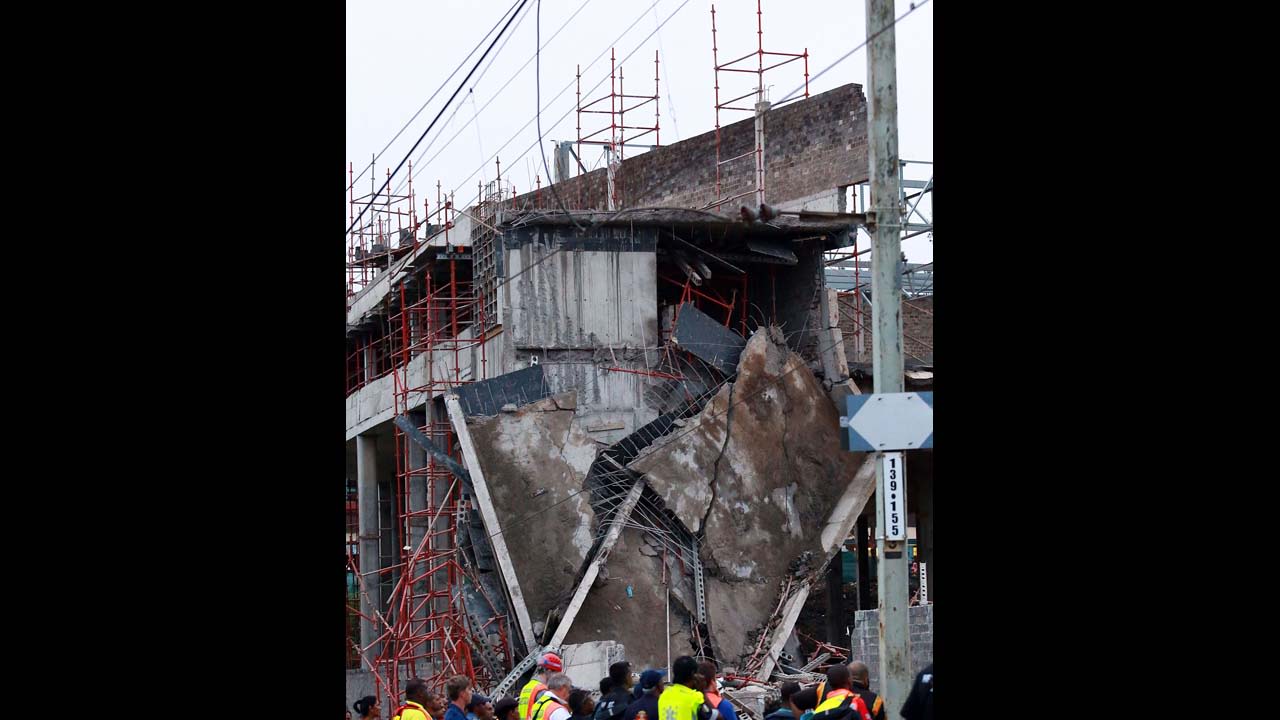 Another view of the damage.