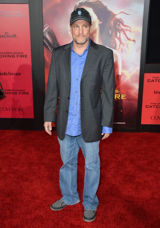 Woody Harrelson at  the premiere of "The Hunger Games: Catching Fire"  on November 18 in Los Angeles, California. 