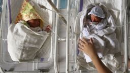 Premature babies sleep in the children's and maternity ward at the Eastern Visayas Medical Centre in Tacloban, Philippines, on Wednesday, November 20.