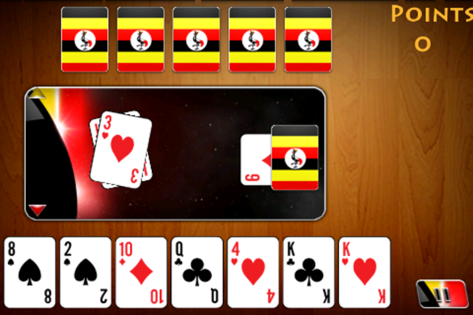 "Matatu" is a two-player card game by Kola Studios, based on a Ugandan card game.