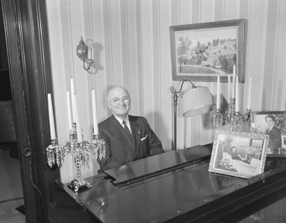 Harry S. Truman always loved to play the piano. His mother <a href="index.php?page=&url=http%3A%2F%2Fwww.trumanlibrary.org%2Fkids%2Fpiano.htm" target="_blank" target="_blank">was his first piano teacher.</a>