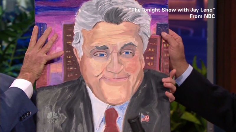 See George W Bush S Painting For Jay Leno CNN 131120170406 Newday Must See Moment Leno Bush Paintings 00003709