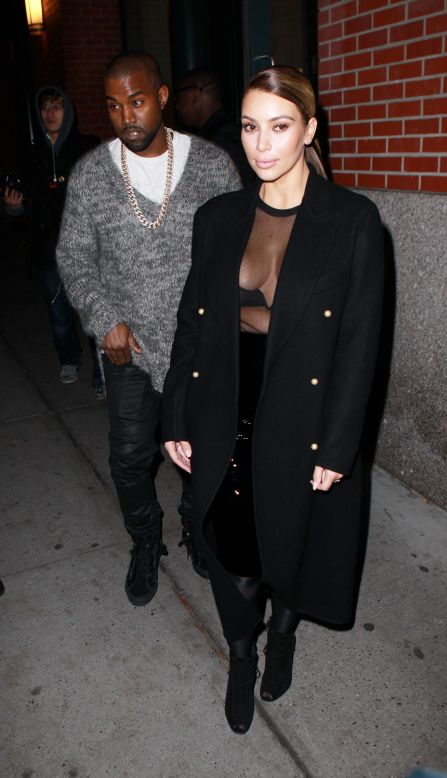 Kanye West and Kim Kardashian step out in matching neutrals on November 19.