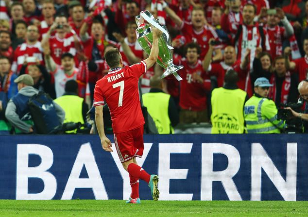 The haul of trophies won with Bayern Munich last season has made the Frenchman a leading contender. A league and cup double was followed by a stunning night at Wembley, when the Germans beat compatriots Borussia Dortmund in a thrilling Champions League final. 