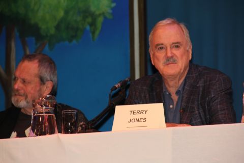 Terry Gilliam, left, will be designing new animations for the show, but John Cleese said the poor state of his hips and knees would prevent him from performing the "Ministry of Silly Walks" sketch.