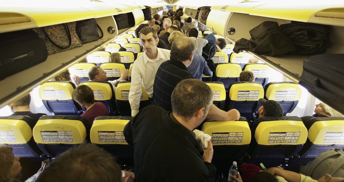 Today's passengers get increasingly less legroom, narrower seats and less room to recline. 