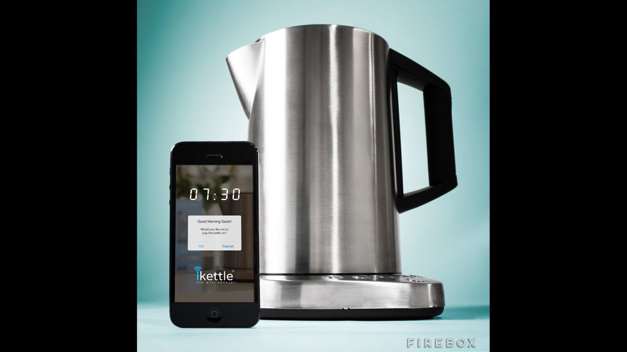 <strong>iKettle</strong>. Sure, you can fill a pot with water and let it heat up on the stove. But where's the fun in that? The iKettle will wake you up, boil your water and do it all remotely. Sure, it's more expensive than standard kettles, but that's a small price to pay for a product that "may cause you to fire your butler/maid and throw away your alarm clock," in the words of its promotional material. <a href="http://www.firebox.com/product/6068/iKettle" target="_blank" target="_blank">(Available through Firebox</a>, $160.79)