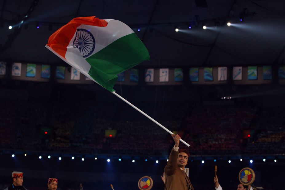 Keshavan had the honor of carrying the Indian flag four years ago, but will have to compete under the Olympic banner in Sochi. India's Olympic association was suspended by the IOC and will not be reinstated before the February 7 opening ceremony.