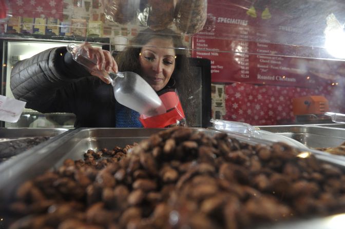Vancouver Christmas Market lights up downtown for more than a month.