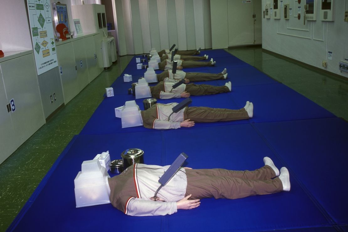 Tokyo Earthquake Simulation Center visitors learn emergency first aid and how to protect themselves after a quake.