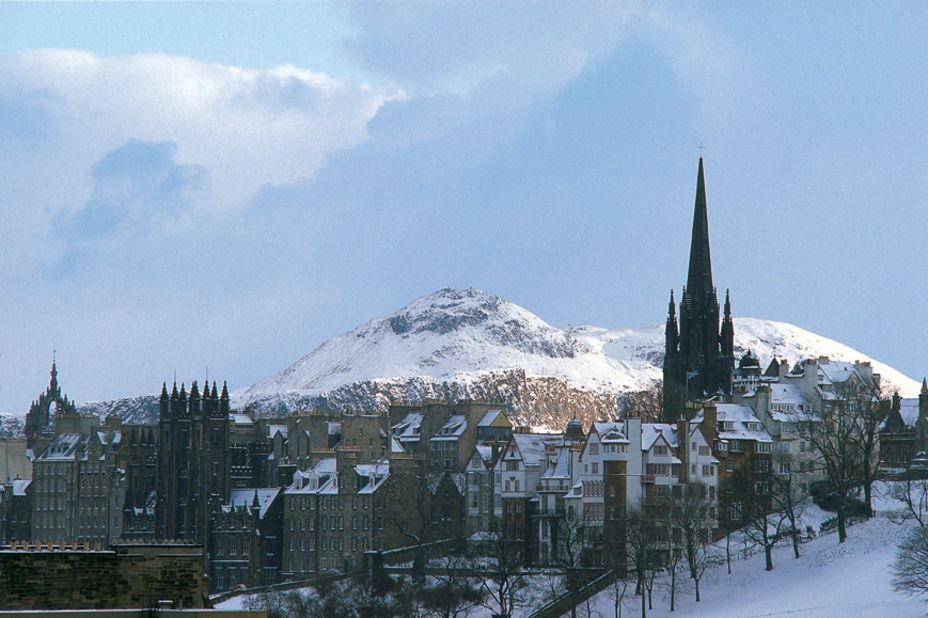 <strong>Edinburgh, Scotland: </strong>Princes Street Gardens gives the city a thorough Christmas feel with an enormous tree, ice rink and Ferris wheel, all in the shadow of Edinburgh Castle.