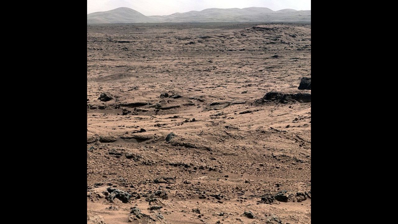 A #nofilter image of the surface of Mars, courtesy NASA's Mars Curiosity Rover. 