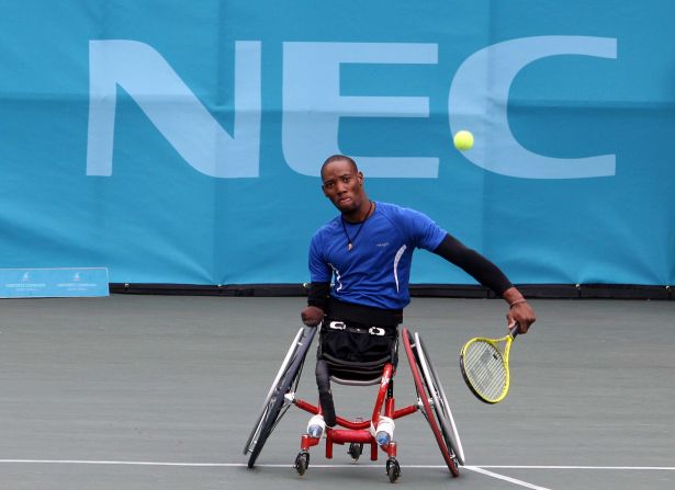 He played his first international tournament in the Netherlands -- the home of wheelchair legend Esther Vergeer -- in 2006. In his first match he was "double bageled" 6-0 6-0. 