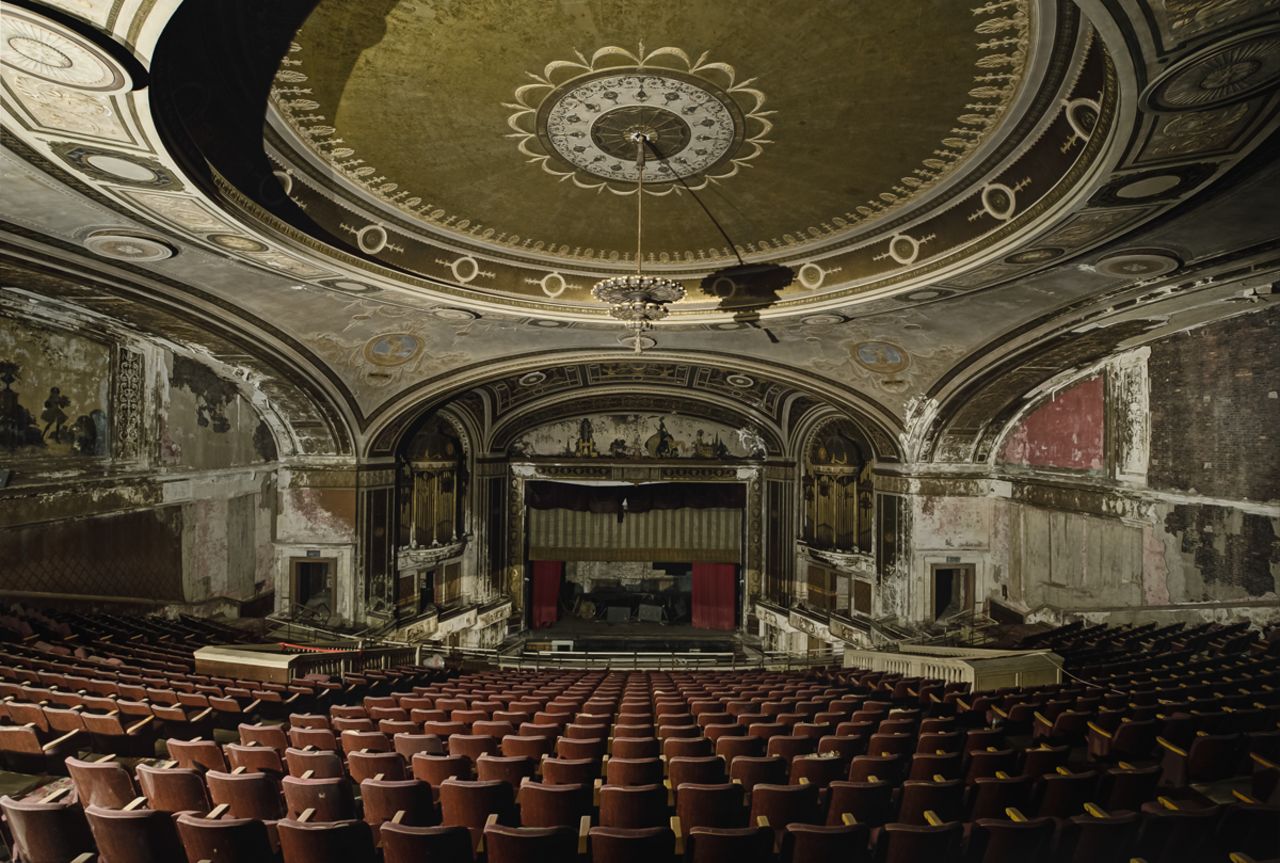 Their explorations brought them to this desolate theater in Connecticut.