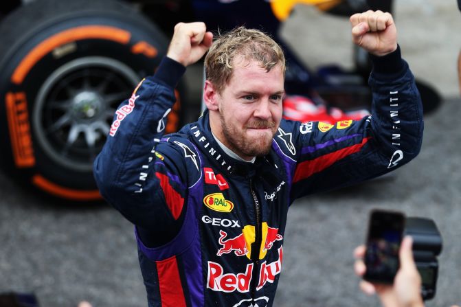 Sebastian Vettel was completing his ninth straight victory and 13th of a triumphant and record breaking 2013 season. 