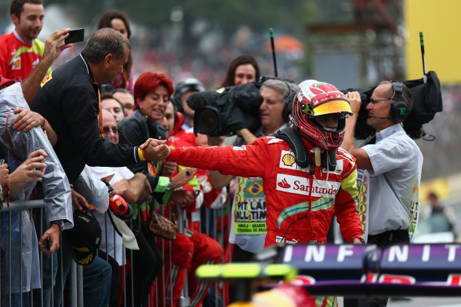 Felipe Massa said farewell to Ferrari with a battling seventh place after a drive through penalty in Brazil. 