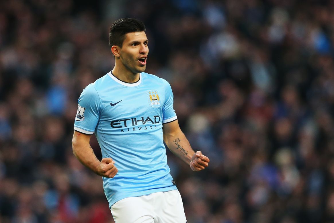 Sergio Aguero arrived at Manchester City in July 2011 following a $64 million move from Atletico Madrid. The Argentine striker helped the club win the Premier League title in 2012.