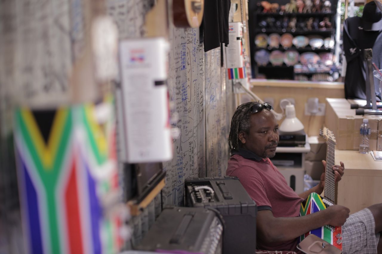 Dani Ngwenya is the company's chief quality controller, fine tuning every instrument it makes. "The whole idea comes from the traditional kind of thinking," he says.