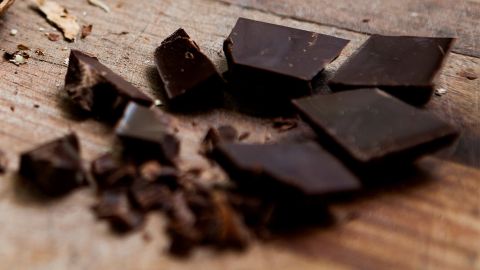 Dark chocolate seems to last longer than milk chocolate, though fats can rise to the surface and give it a moldy appearance