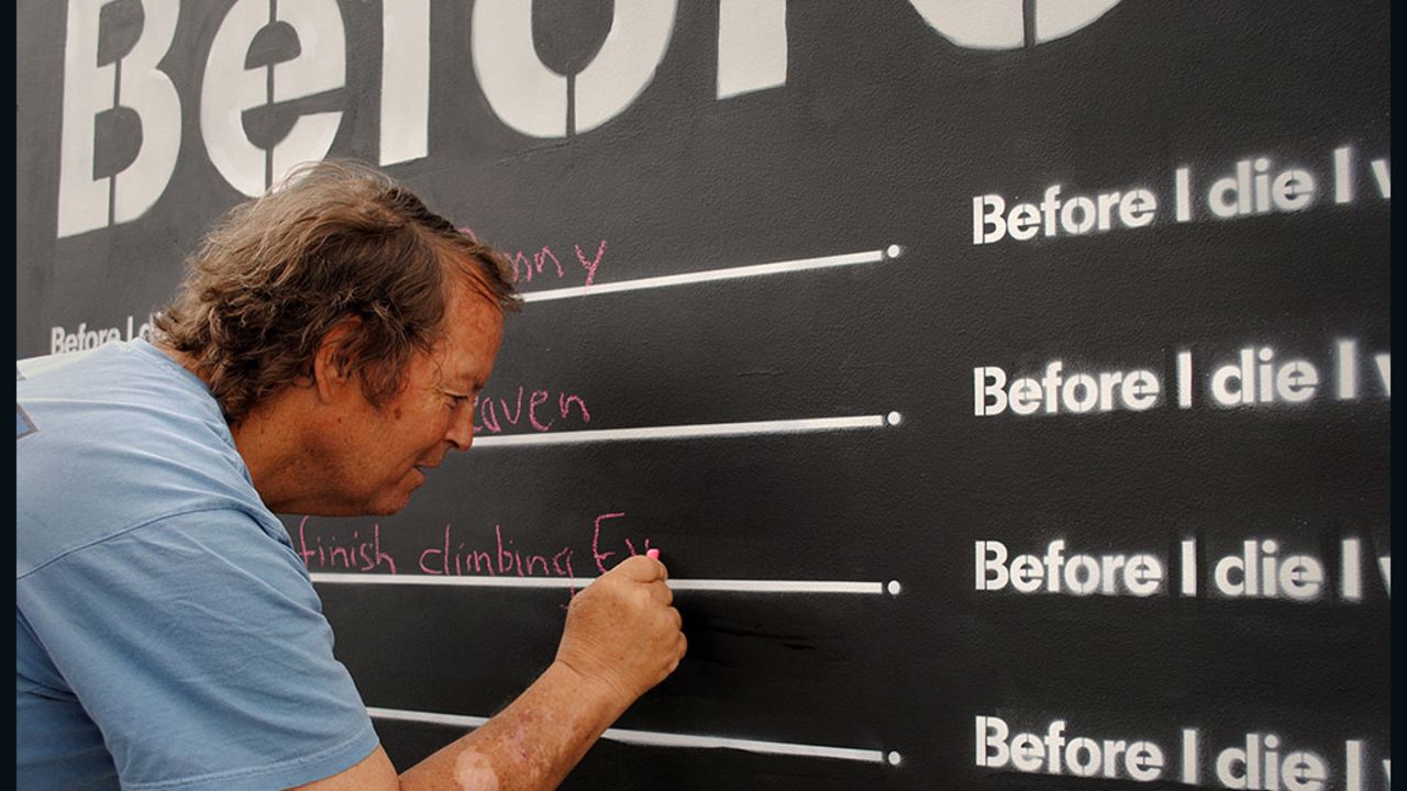Travel goals in Reno, Nevada: "Finish climbing Everest."
