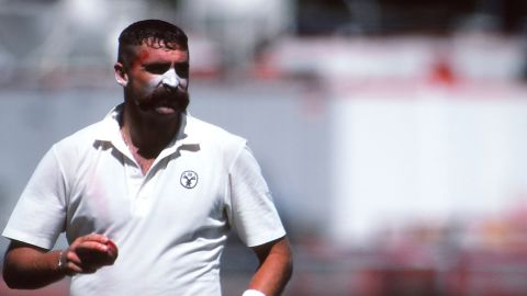 Australian fast bowler Mervyn Hughes liked to offer some verbal advice to his opponents.