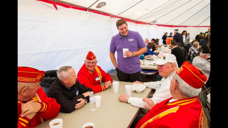 "My great-grandfather was in World War I, grandfather was in World War II, my dad was in Vietnam. I've seen the uniforms hanging in the closets," Beatty said. "Other people have no connection. ... (We want) to just open people's eyes."