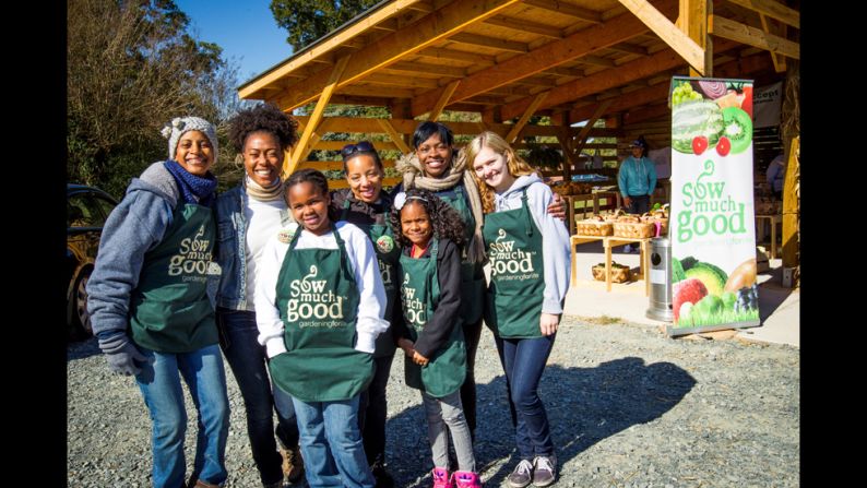 Emmons and her volunteers distribute recipe cards and urge customers to attend the group's free cooking demonstrations and canning classes. It's all part of their mission to help people take control over what they are eating and improve their health.