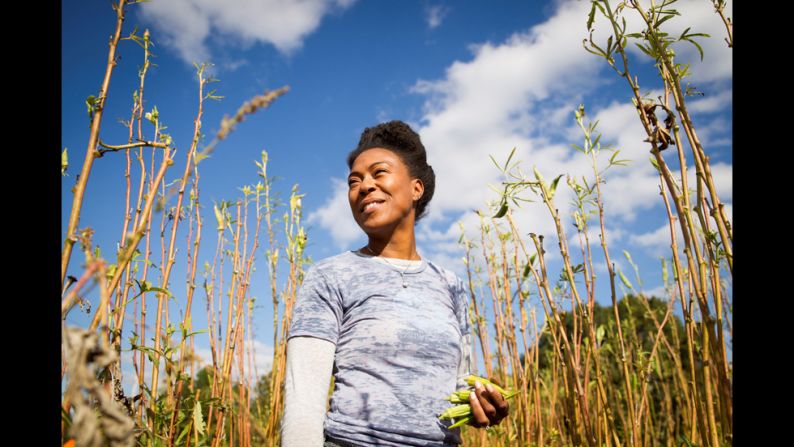 "Healthy food is a basic human right," Emmons said. Today, she has 200 volunteers helping her tend 9 acres of crops.