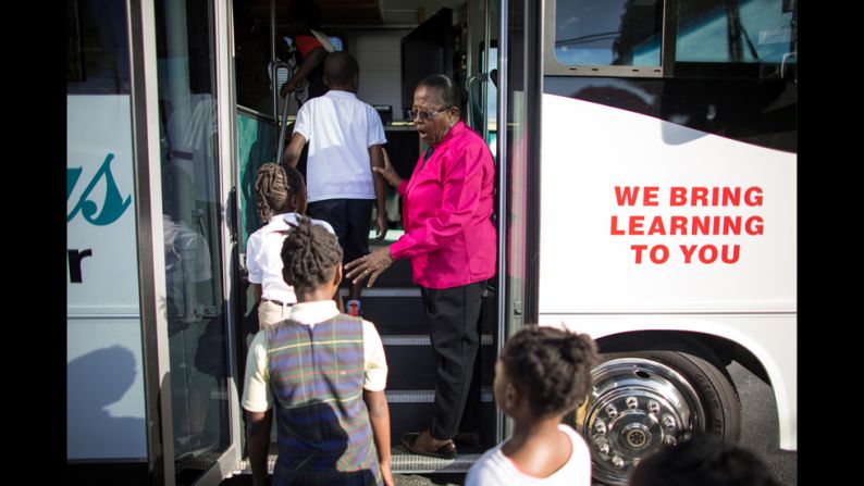 The rules on the bus are few and simple. Gum and Facebook are not allowed. 