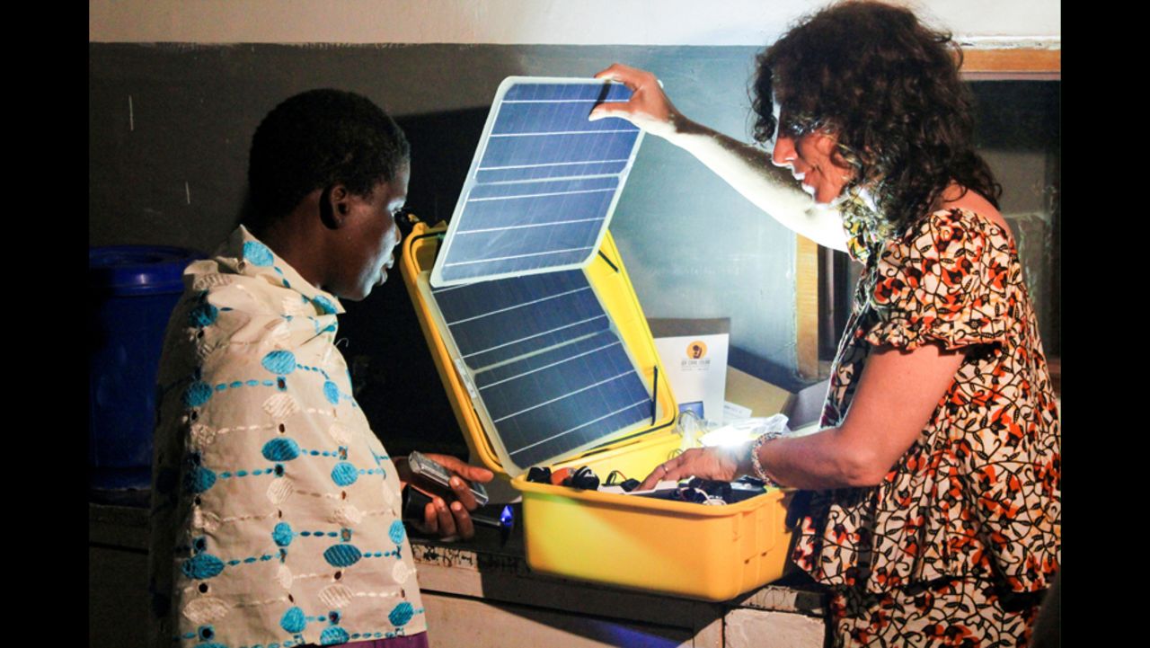 The solar suitcases have "shifted the morale of the health-care worker," Stachel said. "They're now excited to come to work. ... Mothers are now eager to come to the clinics."