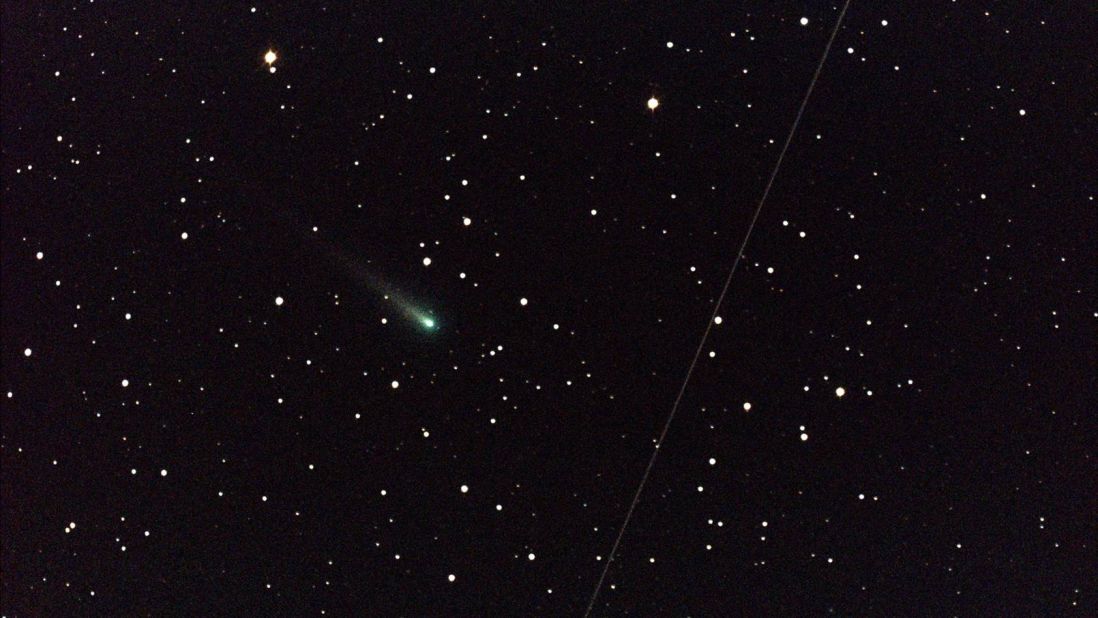 Comet ISON, which was brightening as it approached the sun, is shown here on October 25.