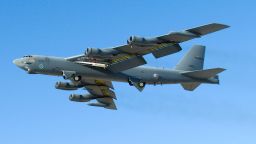This May 26, 2010 US Air Force file photo shows a B-52 Stratofortress during testing of the X-51A WaveRider.