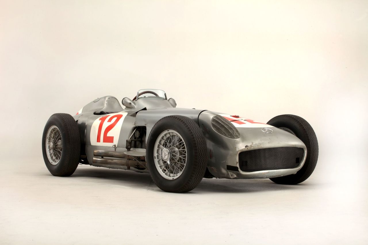 In July, Bonhams sold a 1954 Mercedes-Benz W196 for $32 million, a new record price for any car sold at auction. The race car was driven by five-time F1 world champion Juan Manuel Fangio.