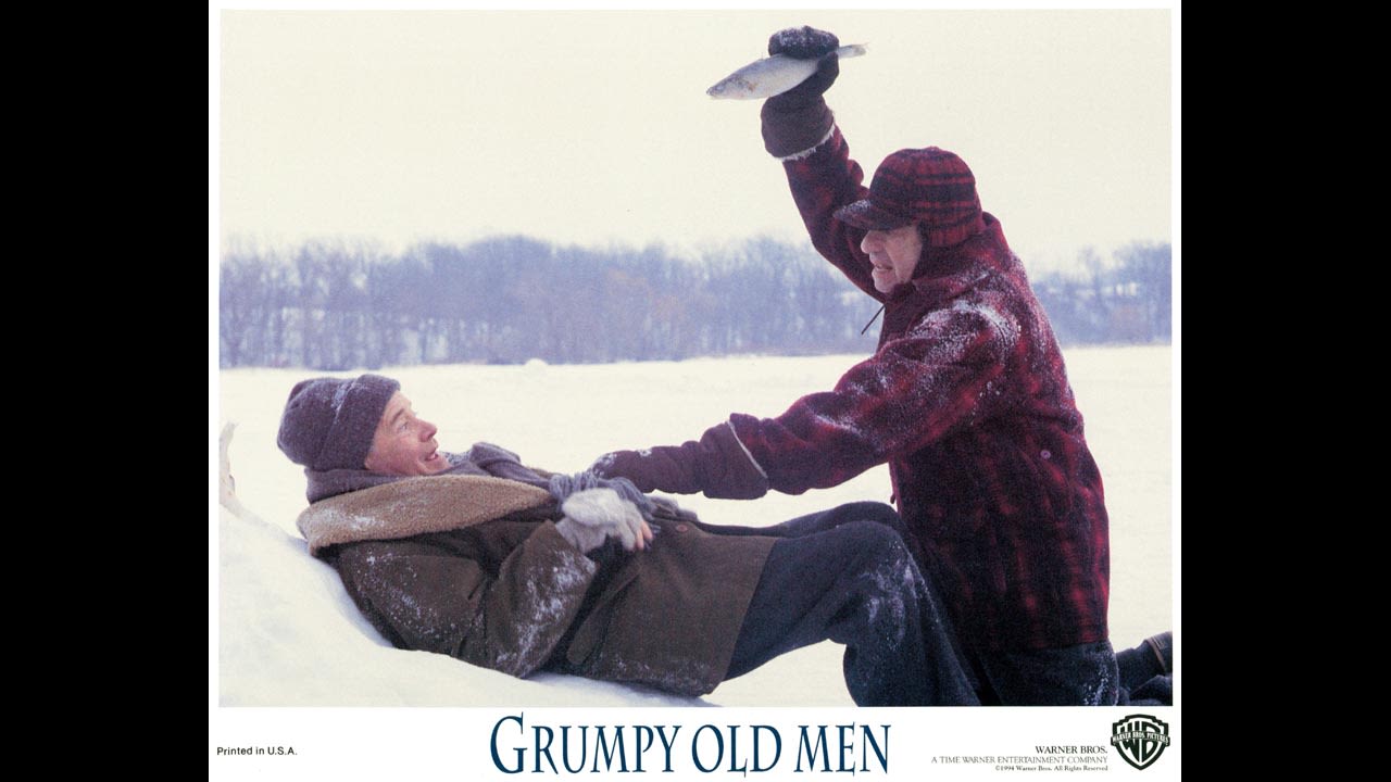 Although the two main characters in "Grumpy Old Men" (played by Jack Lemmon and Walter Matthau) spend their holiday with family, they both really want to spend it with the new woman in town (Ann-Margret). On Thanksgiving night, a mutual friend of theirs arrives at the woman's door, leaving both grumpy old men jealous and bitter.